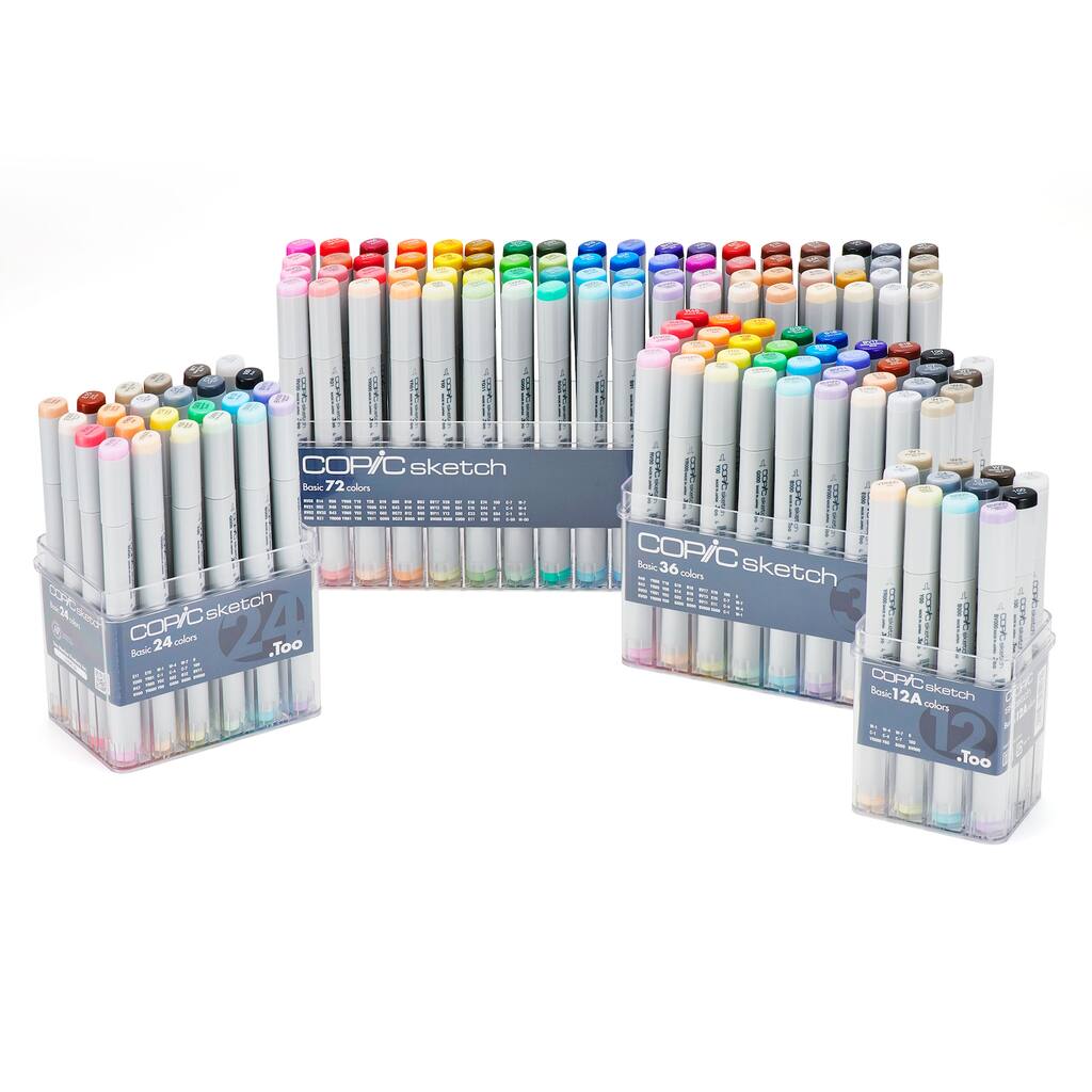 Copic® Sketch Marker Set, 12 Color Basic